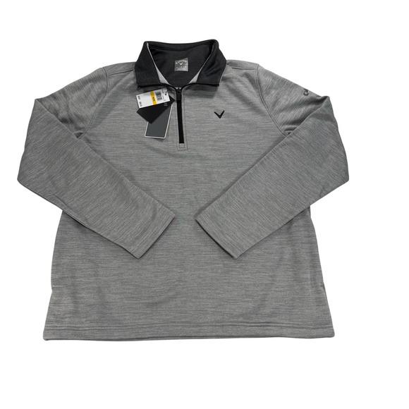 Callaway Other - Callaway Mens Medium Heather Gray 1/4 Zip Pullover Long Sleeve Golf Sweater New
